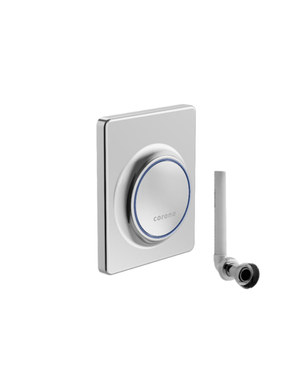 VALVULA PUSH FORTE CROMO+ MANGUERA DE INSTALACIÓN